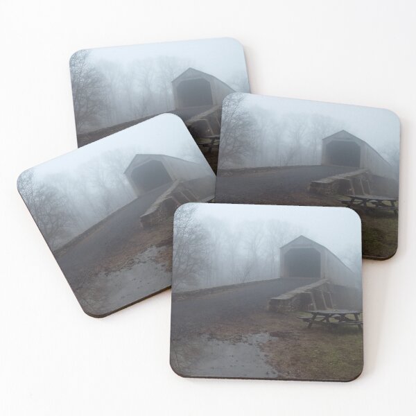 Item preview, Schofield Ford Covered Bridge in Fog designed and sold by dlamb.