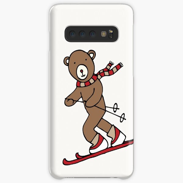 Skiing Bear - A happy chap by Cecca Designs Samsung Galaxy Snap Case