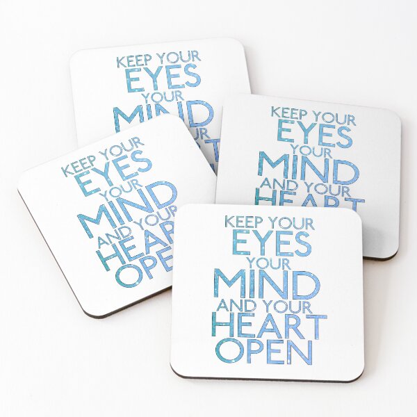 Item preview, Keep Your Eyes, Mind, and Heart Open designed and sold by TheWriteShoppe.