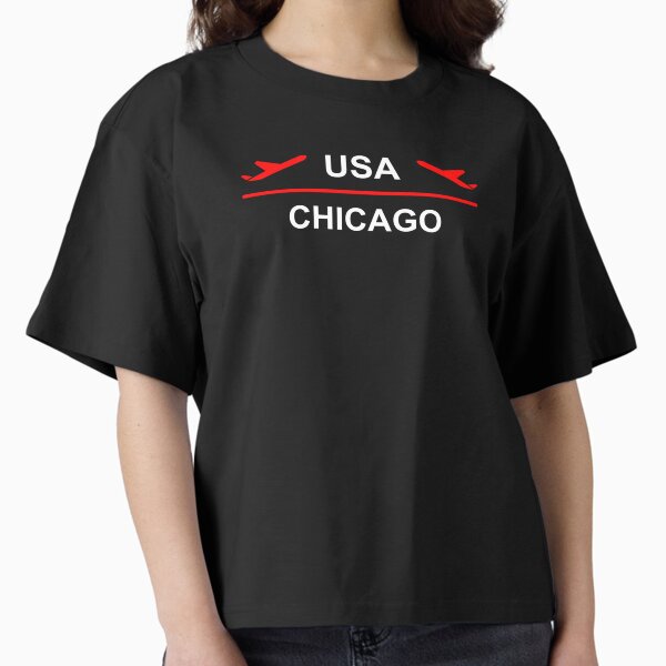 Item preview, Chicago USA Airport Plane Dark Color designed and sold by TinyStarAmerica.