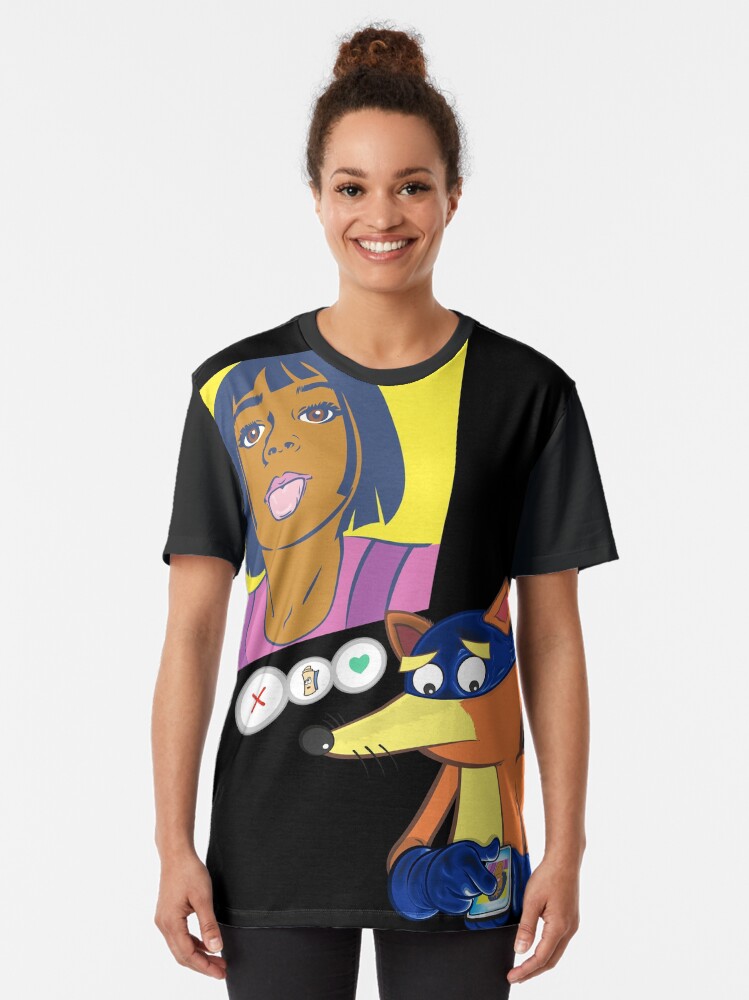 Alternate view of No Swiping Graphic T-Shirt