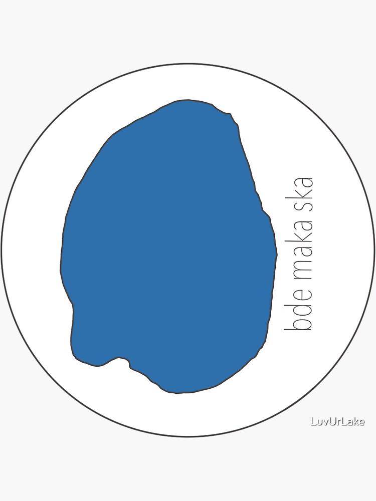 "bde maka ska (formerly Lake Calhoun)" Sticker for Sale by LuvUrLake
