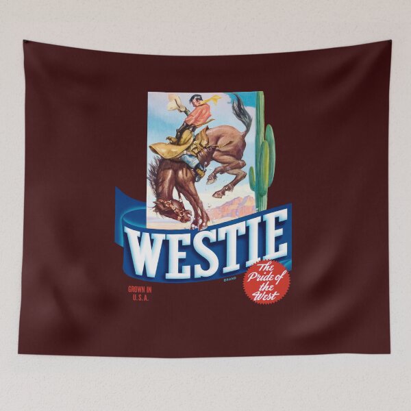 Item preview, Westie Brand - The pride of the West Art designed and sold by vintagerepros.