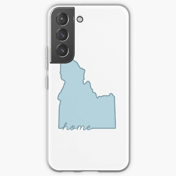 Idaho Home State Outline Blue Samsung Galaxy Soft Case
