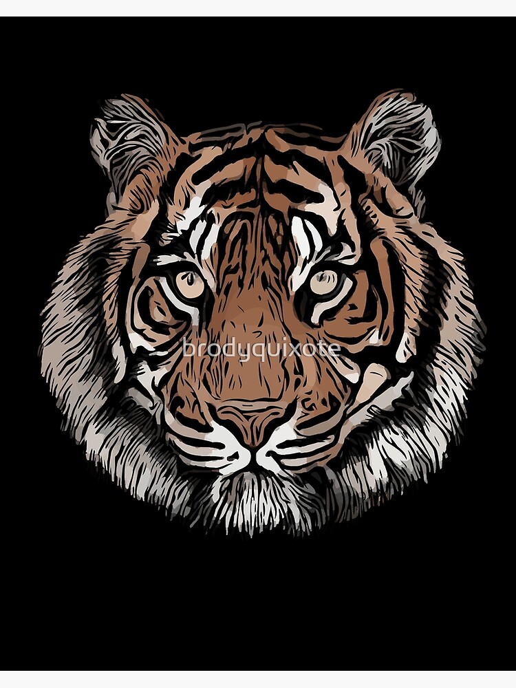 : Tiger tigress face fierce and wild beautiful big cat t