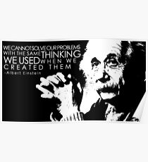 Póster Cita de Albert Einstein