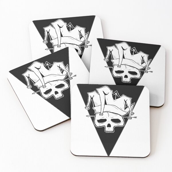 Item preview, Jester Skull designed and sold by DoodleDashCollective.