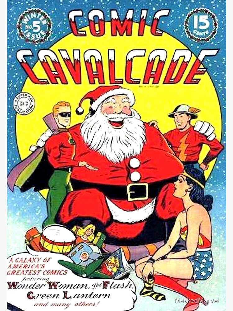 Tarjetas de felicitación «Portada de cómic de Santa Claus» de MaskedMarvel  | Redbubble