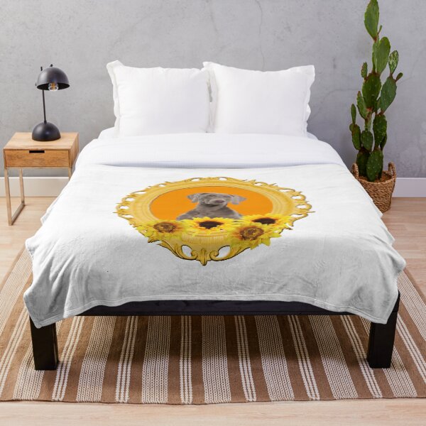 Item preview, Weimaraner with sunflowers in picture frames designed and sold by Move-Art.