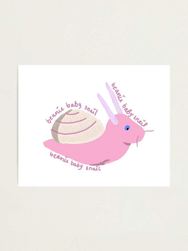 Impression Photo Bonnet Bebe Escargot Par Hannahmcisaac Redbubble