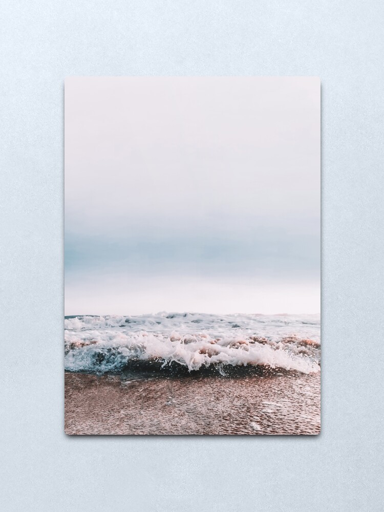 Ocean Surf Beach Wall Art Modern Minimalist Decor Metal Print By Moderntrend Redbubble