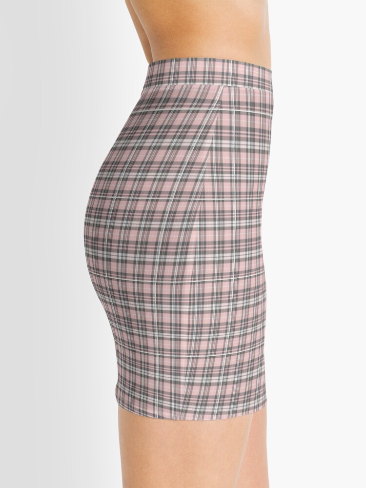 pink plaid skirt 9mm