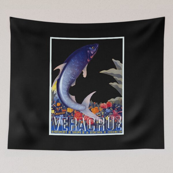 Item preview, Vintage Veracruz - Travel Reproduction Art designed and sold by vintagerepros.