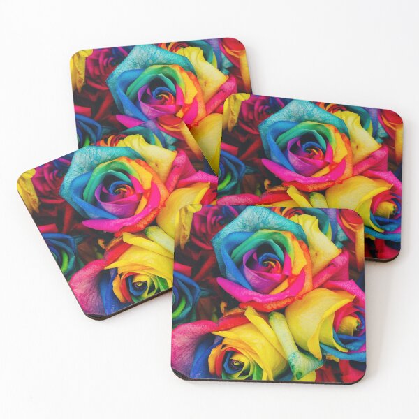 Item preview, Rainbow rose print graphic design  designed and sold by GiftieBox.