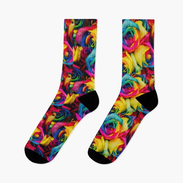 Item preview, Rainbow rose print graphic design  designed and sold by GiftieBox.