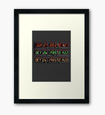 The DATE Framed Print