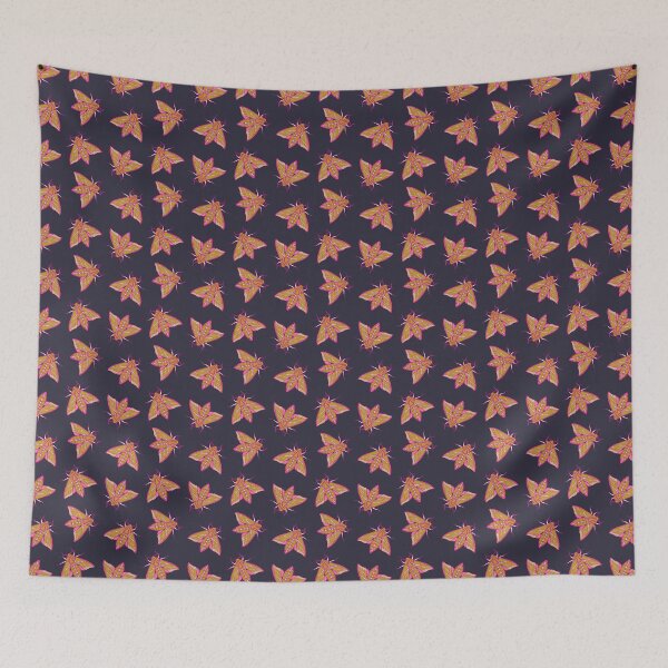 Item preview, Moths on parade - elephant hawk moth pattern designed and sold by Katie-Holland.