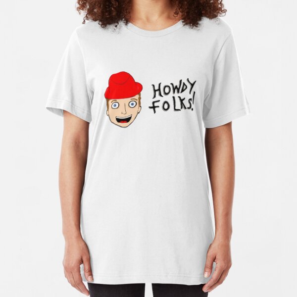 Jambareeqi - "Howdy Folks!" Slim Fit T-Shirt