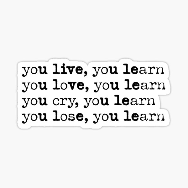 You Learn Sticker