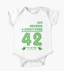 Life, the Universe, and Everything = 42 = 6x9 One Piece - Short Sleeve