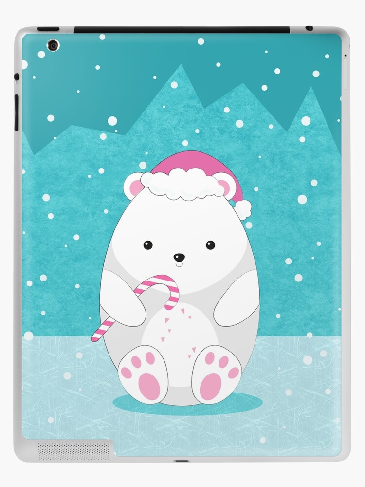Funda y vinilo para iPad «Oso polar de Navidad Cute dibujos animados» de  edrawings38 | Redbubble