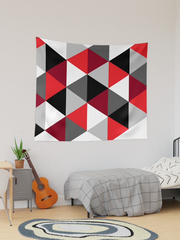 Red black 2025 and white tapestry