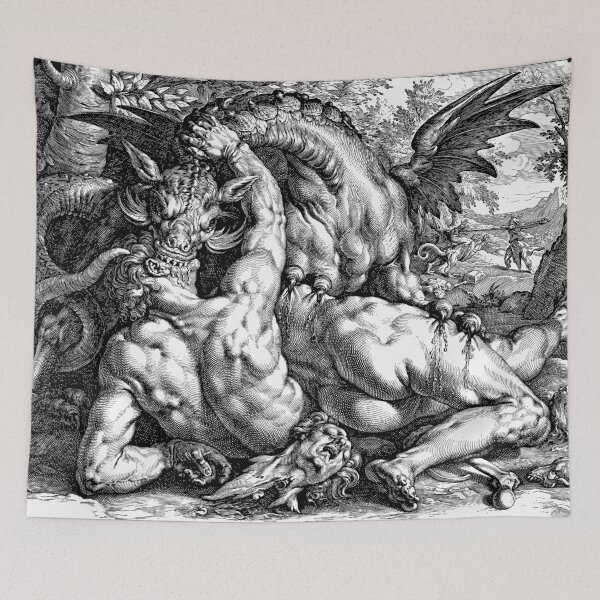 Item preview, Dragon vintage portrait. designed and sold by emphatic.