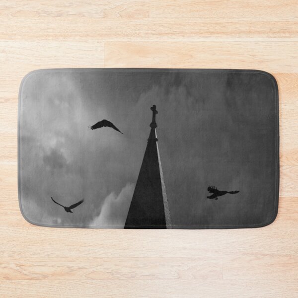 Item preview, Black White Crows Bird Gothic Church Architecture Art A650 designed and sold by byNicol.