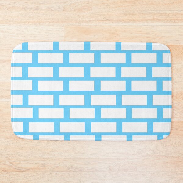 Item preview, Sky Blue and white Brick Pattern designed and sold by dinelson.
