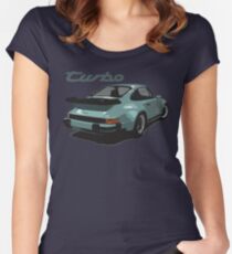 porsche, 911, turbo Women's Fitted Scoop T-Shirt