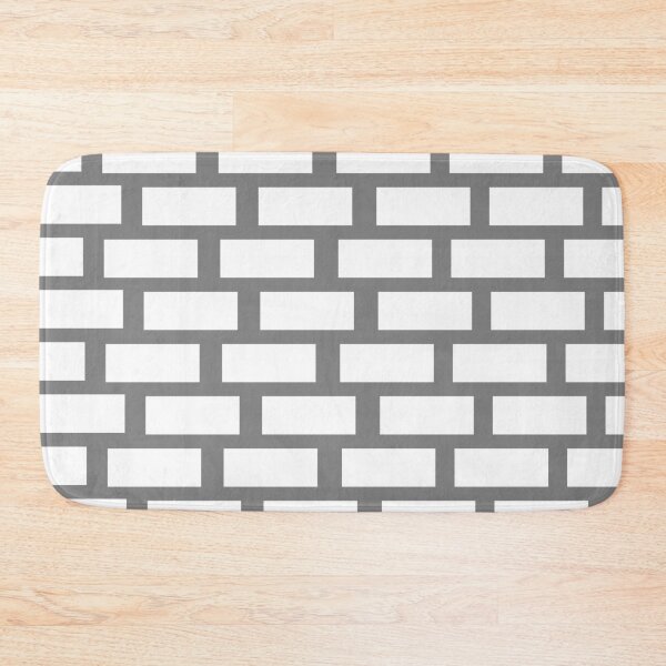 Item preview, Grey and White Bricks Pattern designed and sold by dinelson.
