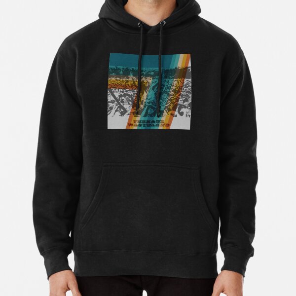Teenage wasteland silhouette colorized Pullover Hoodie