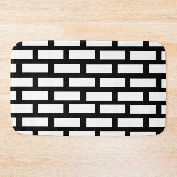 Item preview, Black and White Brick Pattern designed and sold by dinelson.