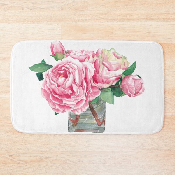 Item preview, Peony Flowers Watercolor Illustration designed and sold by SandaArtDesign.