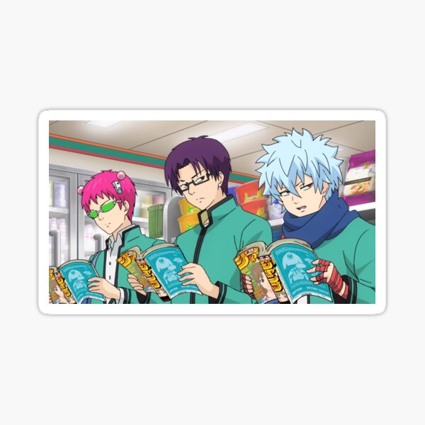 The Disastrous Life Of Saiki K Stickers Redbubble - saiki k decal id roblox