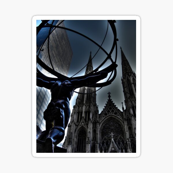 Atlas 30 Rock NYC Sticker