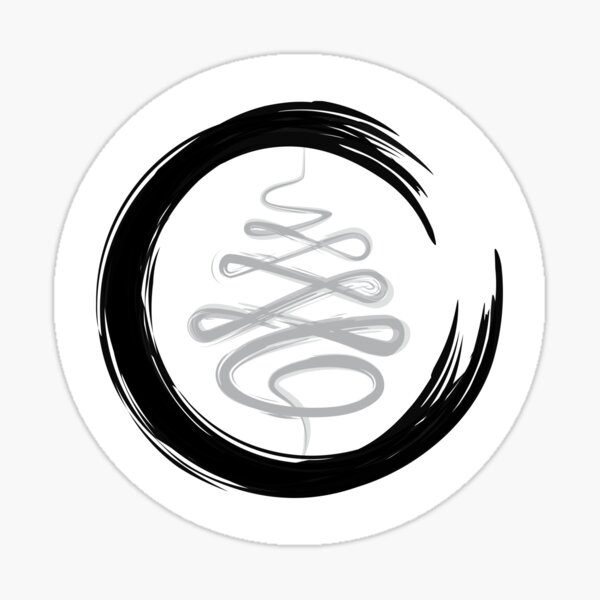 Zen Symbol Shade Sticker Sticker