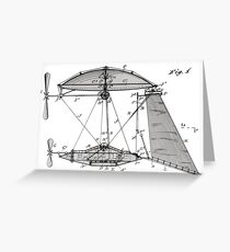 Flying Machine Greeting Card