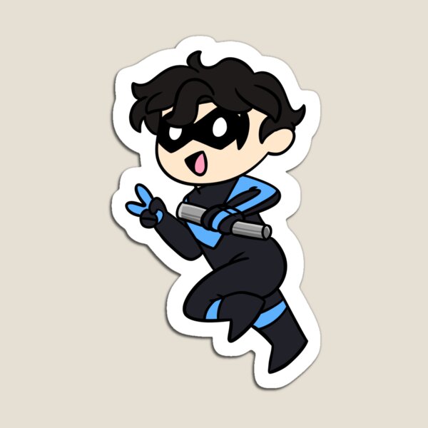 Nightwing, Dick Grayson, Sticker Magnet