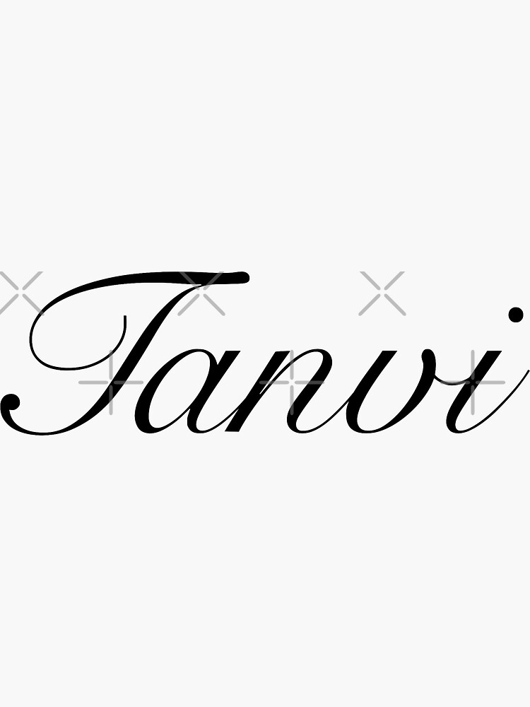 Tanvi Name In Different Style Tanvi Name T-shirt
