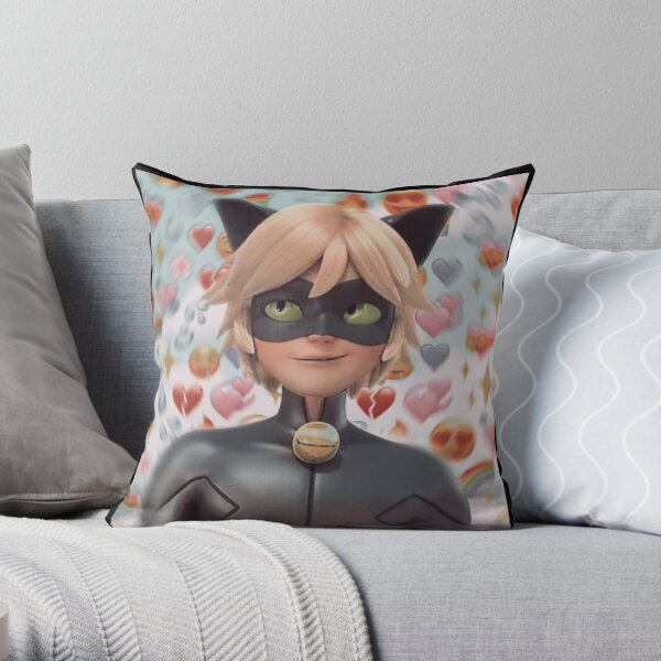 Autocollant et oreiller Cat Noir Edit Coussin
