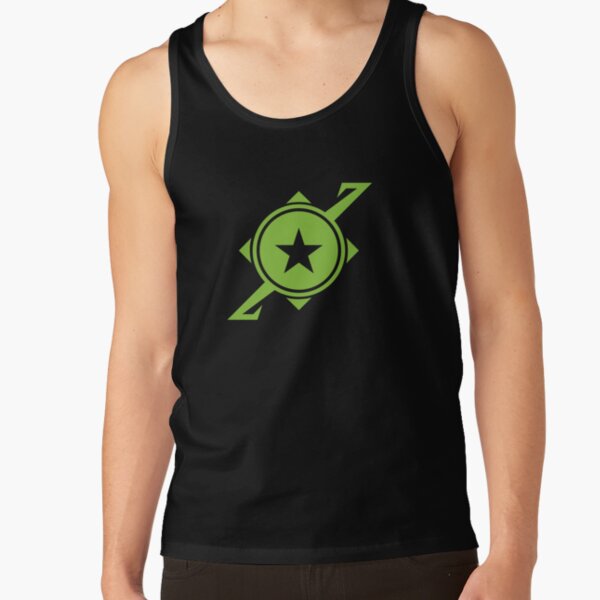 Galaxina Planet Logo - Lime Green Tank Top