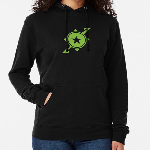 Galaxina Planet Logo - Lime Green Lightweight Hoodie