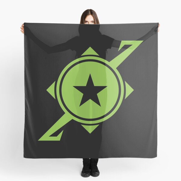 Galaxina Planet Logo - Lime Green Scarf