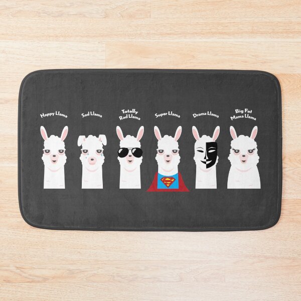 Item preview, Happy Llama, Sad Llama designed and sold by MaddiLoppnow.