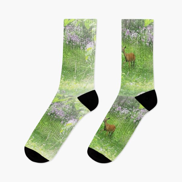 Item preview, Wisconsin Whimsy - Deer in the Phlox designed and sold by EloiseArt.