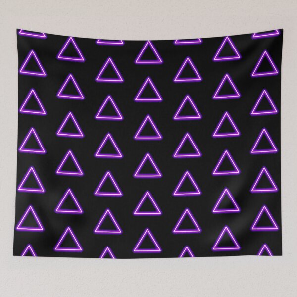 Item preview, Purple Neon Triangles designed and sold by nochillaly.