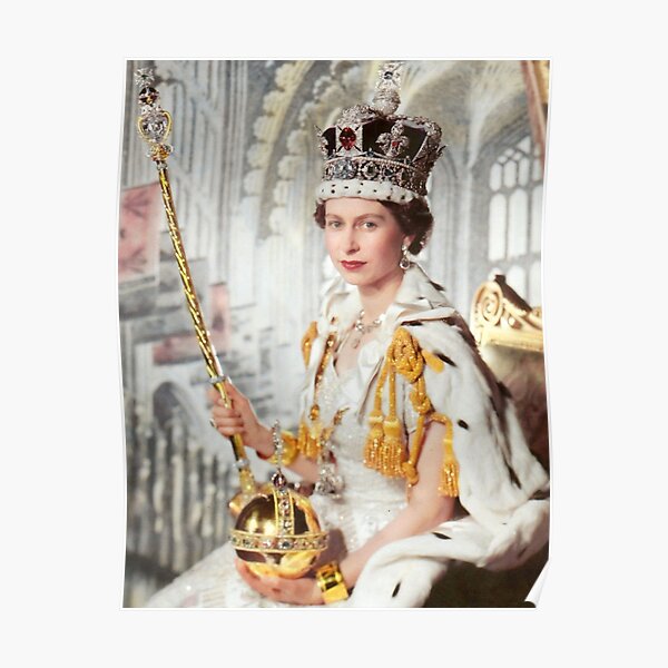 Queen Elizabeth Crown Jewels Poster