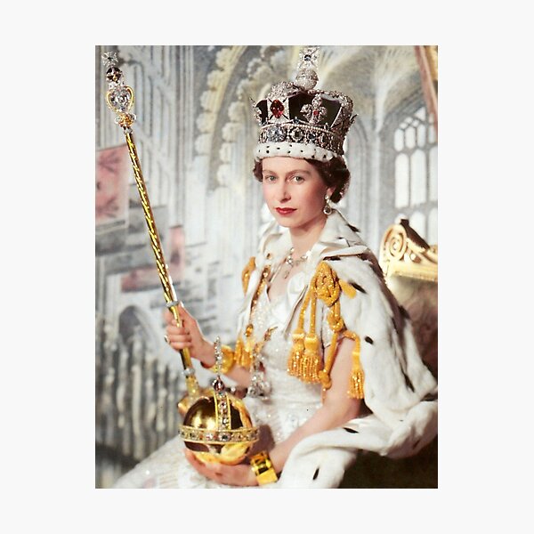Queen Elizabeth Crown Jewels Photographic Print