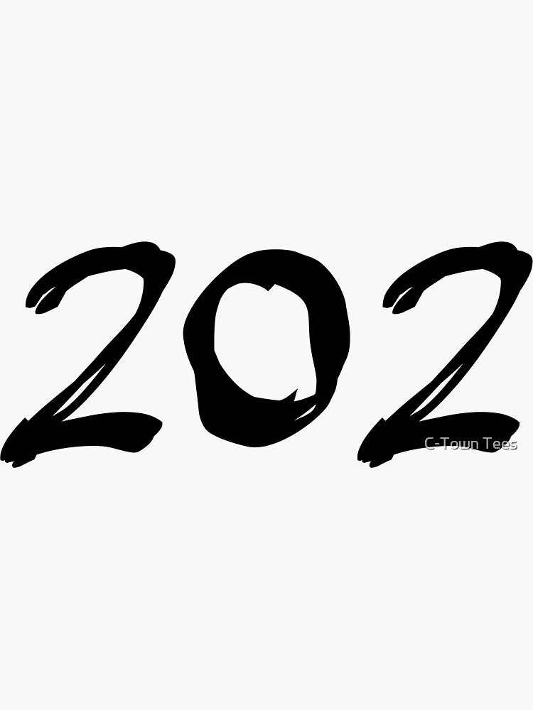 Washington DC 202 Bumper Sticker Sticker